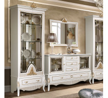 Зеркало  в гостиную Стелла (белый золото)