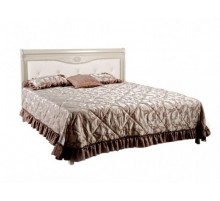 Двуспальная кровать Лика ММ-137-02/Б (белая эмаль) без изножья