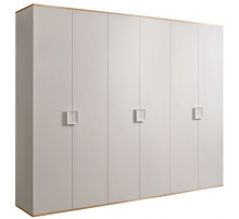 Шестистворчатый шкаф для одежды Diora ДШ2/6 (слоновая кость)